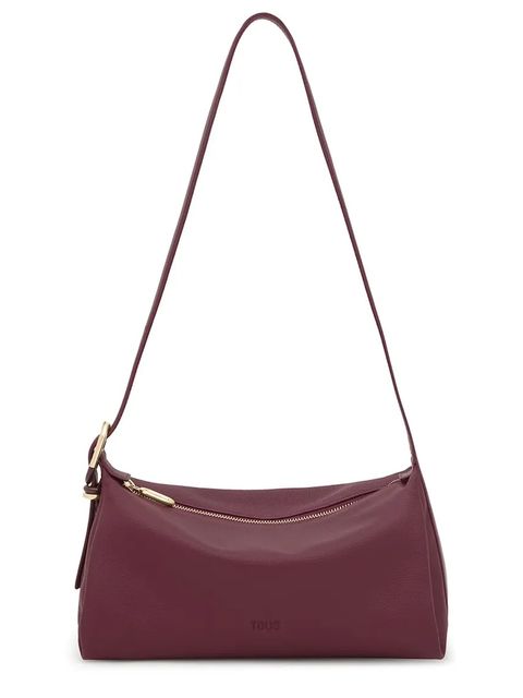 Tous torebka skórzana FOLD kolor bordowy 2002306721 - zdjęcie produktu nr 1