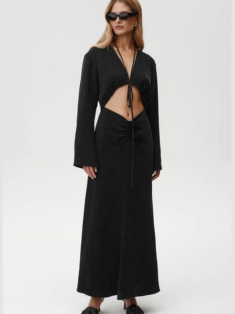 Undress Code sukienka Lilith Dress kolor czarny midi rozkloszowana 881