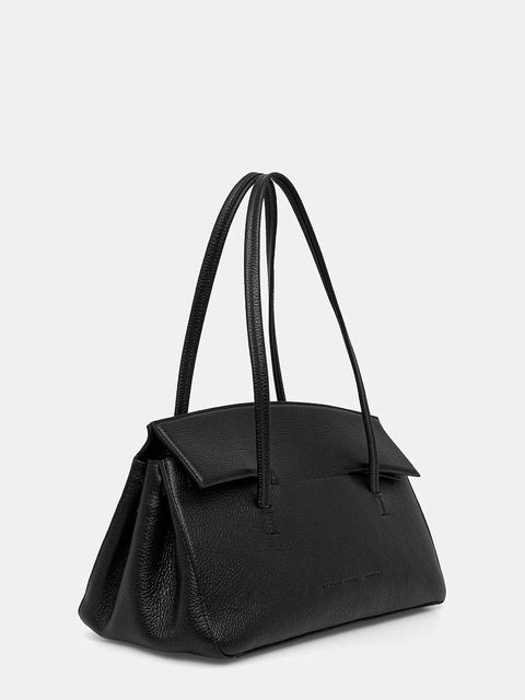 Liviana Conti torebka skórzana kolor czarny A5WA51 - zdjęcie produktu nr 2