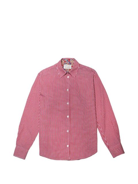 MC2 Saint Barth logo-embroidered gingham shirt - zdjęcie produktu nr 1