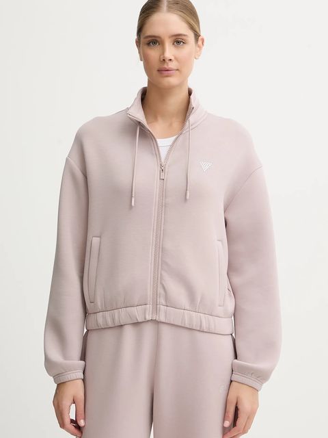 Guess bluza CECILIA damska kolor różowy z aplikacją V4BQ14 K7UW2 - zdjęcie produktu nr 1