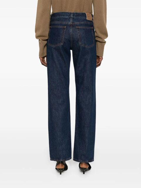 TOTEME logo-patch jeans - Blue