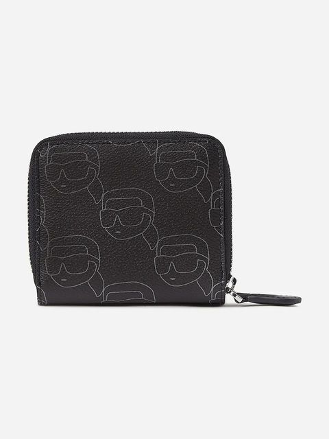 Karl Lagerfeld portfel IKON damski kolor czarny A2W32018 - zdjęcie produktu nr 2