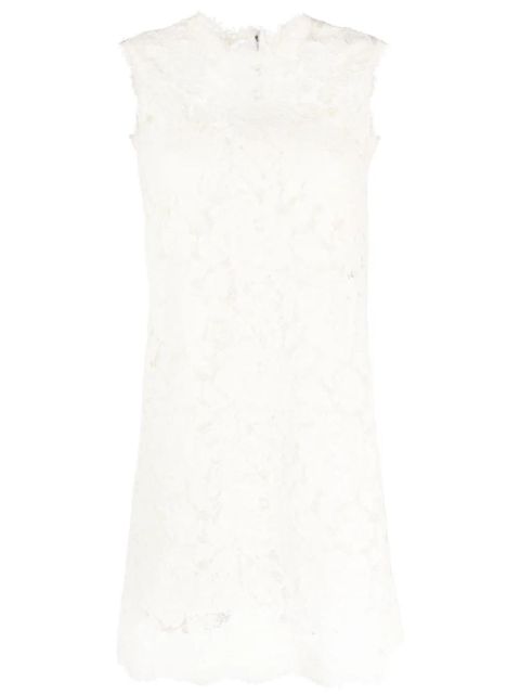 Dolce & Gabbana sleeveless lace mini dress - Neutrals - zdjęcie produktu nr 1