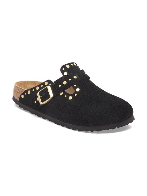 Birkenstock klapki zamszowe Boston Rivet - zdjęcie produktu nr 2