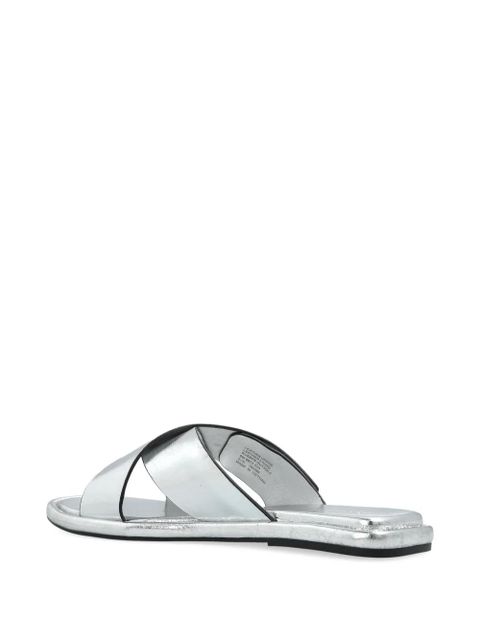 Tory Burch logo-plaque sandals - Silver
