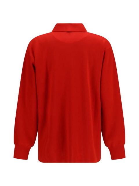 LOEWE logo-embroidered polo sweater - zdjęcie produktu nr 2