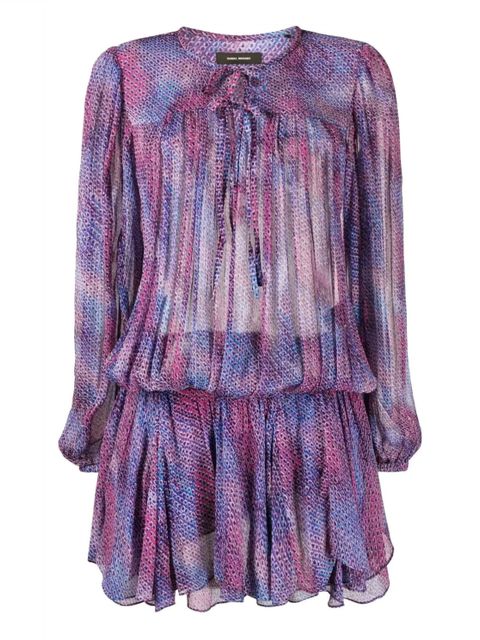 ISABEL MARANT - Wzorzysta sukienka Amezio
