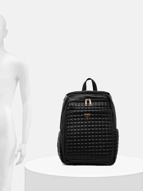 Guess plecak NADIRA damski kolor czarny duży gładki TWQG84 24033