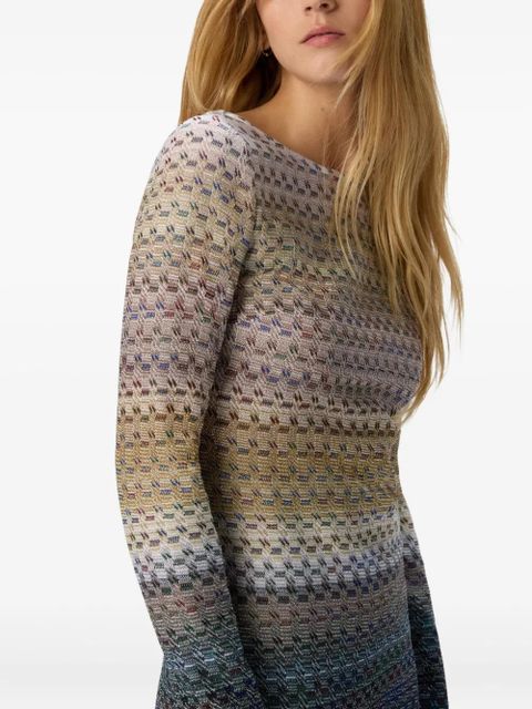 Missoni ombre-knit mini dress - Neutrals