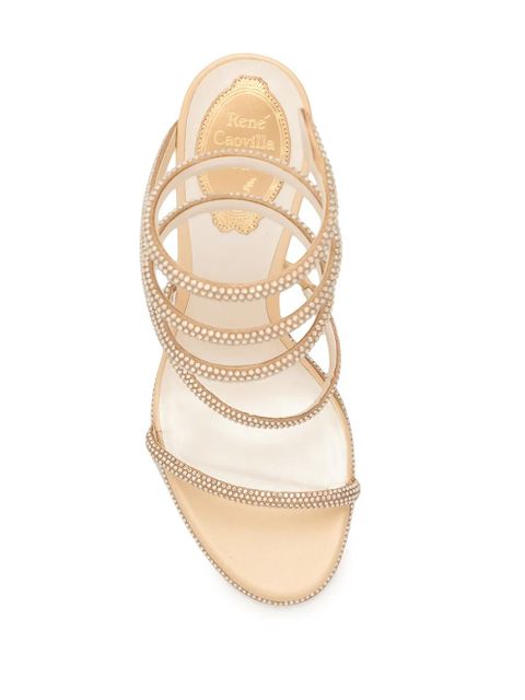 René Caovilla Cleo high-heel sandals - Gold