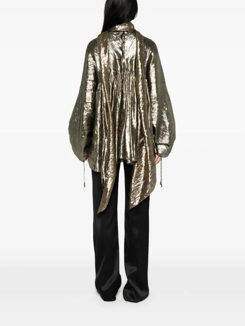 Lanvin button asymmetric top - Gold