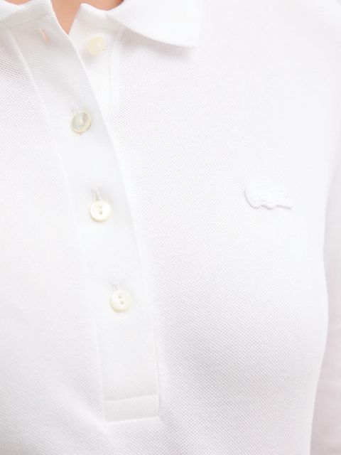 Lacoste longsleeve damski kolor biały PF5464