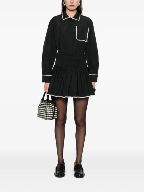 Maje pearl mini skirt - Black