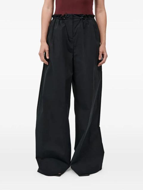 St. Agni Petit paperbag-waist drawstring trousers - Black
