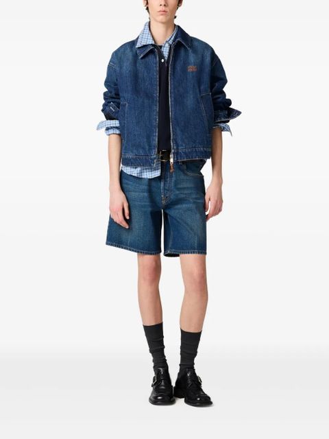 Miu Miu denim trucker jacket - Blue - zdjęcie produktu nr 2