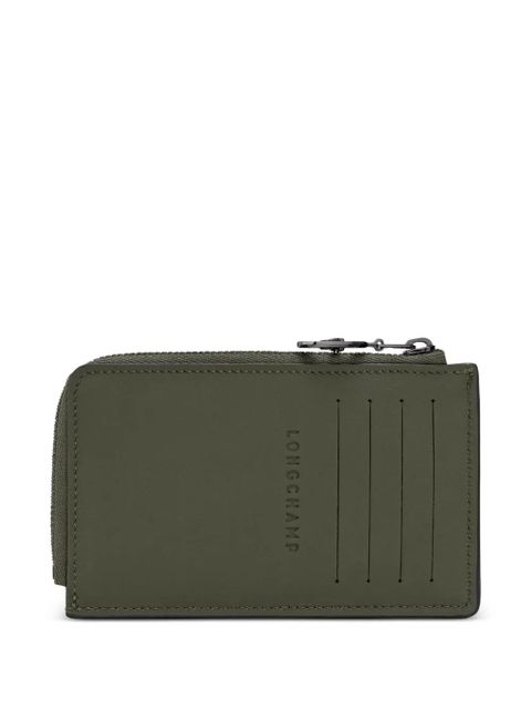 Longchamp embossed leather cardholder - Green - zdjęcie produktu nr 2