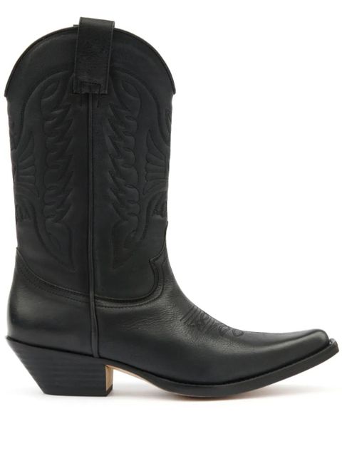 MM6 Maison Margiela Western-style panelled boots - Black - zdjęcie produktu nr 1