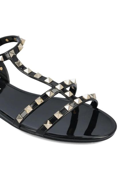 Valentino Garavani rockstud strap sandals - Black