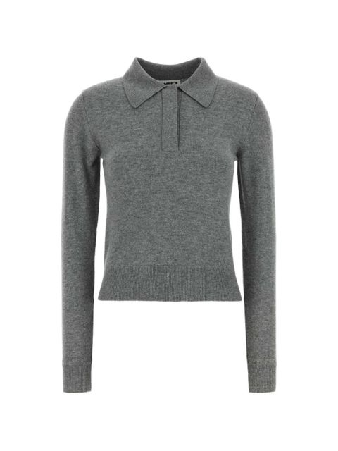 Jil Sander knitted polo top - Grey - zdjęcie produktu nr 1