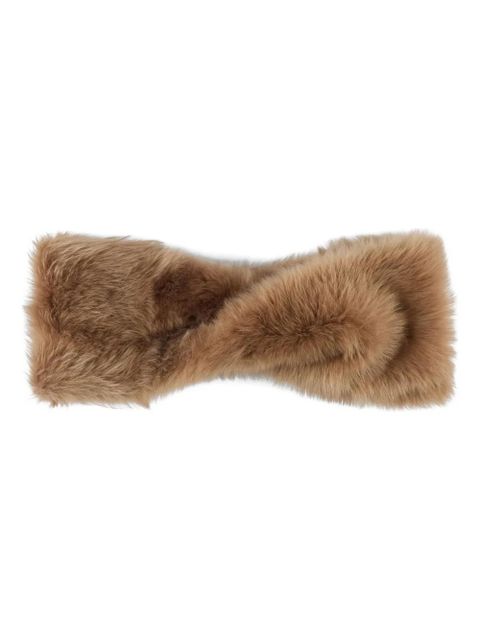 Tod's shearling scarf - Brown - zdjęcie produktu nr 1