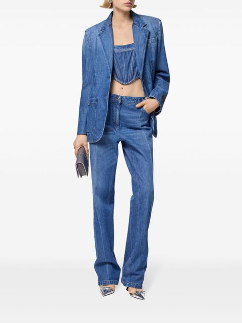 Versace Medusa '95 denim corset top - Blue - zdjęcie produktu nr 2