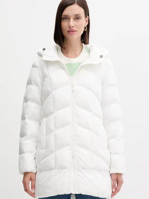 Geox kurtka ANYLLA kolor biały zimowa oversize W4628Q T3144