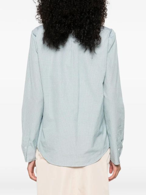 Miu Miu check-pattern buttoned shirt - Green