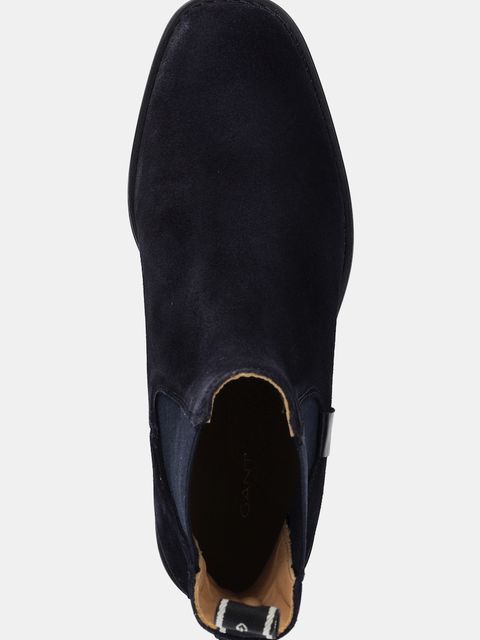 Gant sztyblety zamszowe Fayy damskie kolor granatowy na płaskim obcasie 31553127