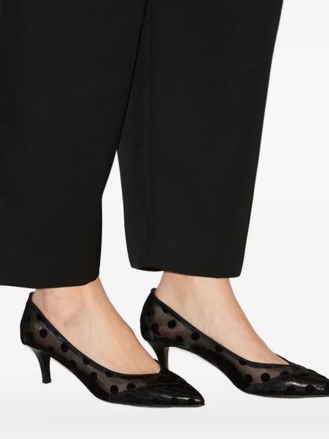 ISABEL MARANT Peleo polka-dot mesh pumps - Black