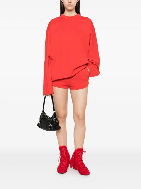 ENTIRE STUDIOS pocket-detail elasticated-waist shorts - Red