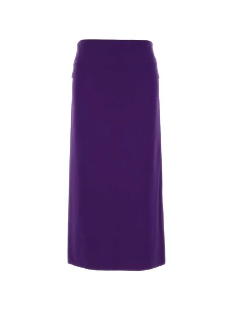 Jil Sander straight midi skirt - Purple - zdjęcie produktu nr 1