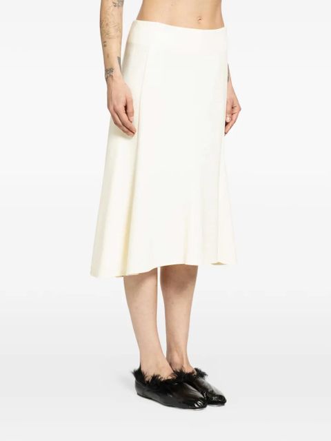 Jil Sander A-line midi skirt - Neutrals