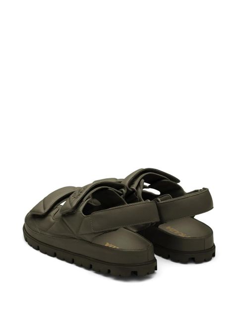 Prada Padded nappa leather sandals - Green