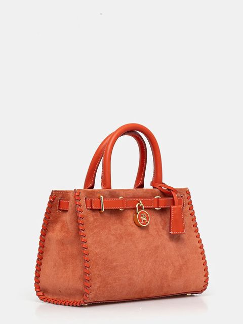 Tommy Hilfiger torebka zamszowa - zdjęcie produktu nr 2