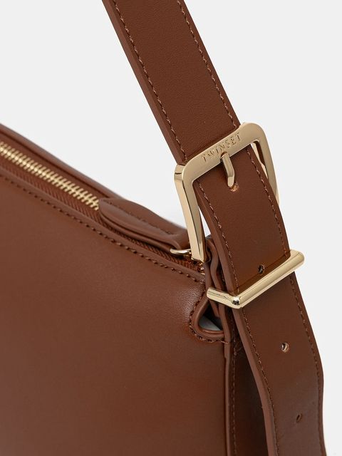 Twinset torebka kolor brązowy 252TB7023