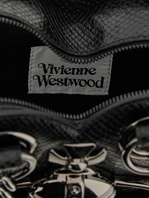 Vivienne Westwood Juliet heart leather shoulder bag - Black