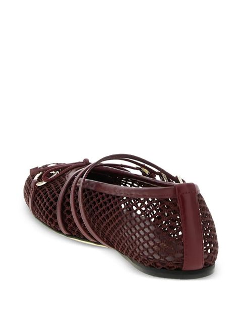 Gucci horsebit strap ballet flats - Red