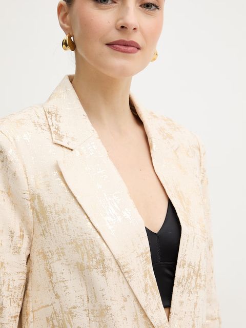 Silvian Heach marynarka z dodatkiem lnu KHUTLO