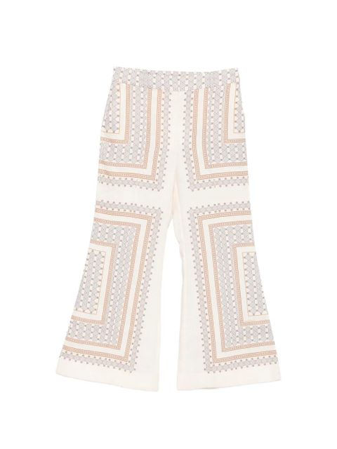 ZIMMERMANN geometric patterned trousers - Neutrals - zdjęcie produktu nr 1