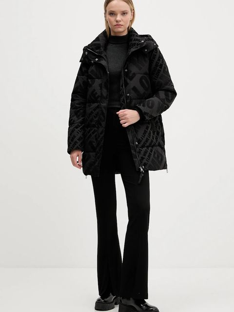 Desigual kurtka CADERA FLOCK kolor czarny zimowa 25WWEW23 - zdjęcie produktu nr 2