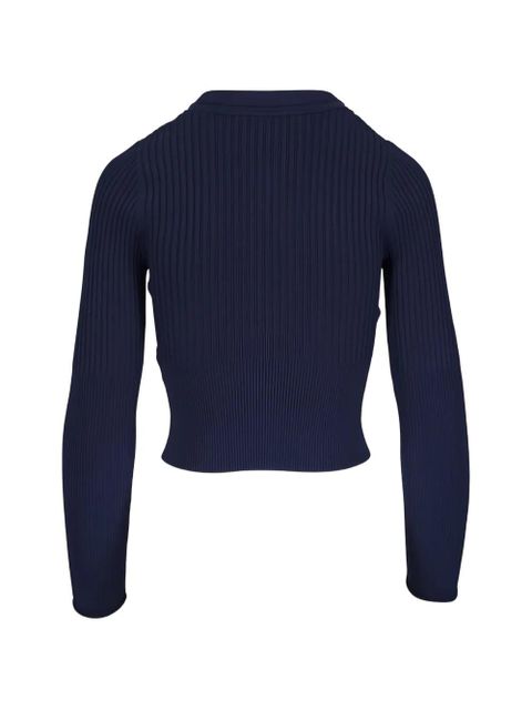 Simkhai Ailany ribbed V-neck cardigan - Blue - zdjęcie produktu nr 2