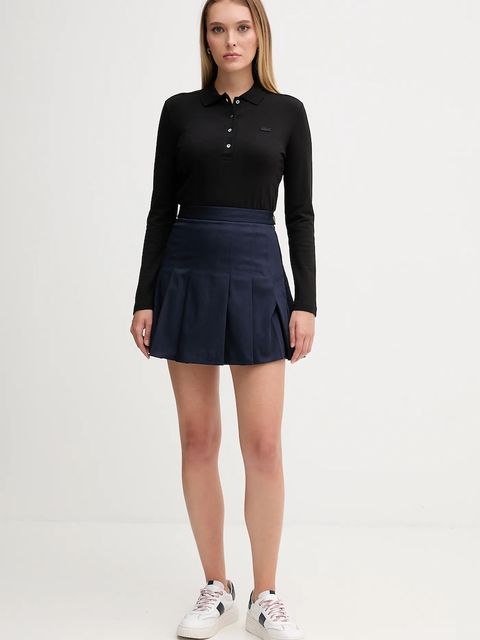 Lacoste longsleeve damski kolor czarny PF5464