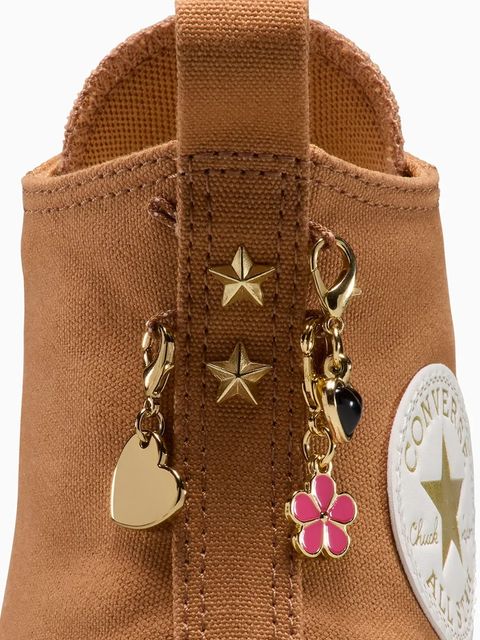 Converse trampki Chuck Taylor All Star Star Double Stack kolor beżowy A18867C