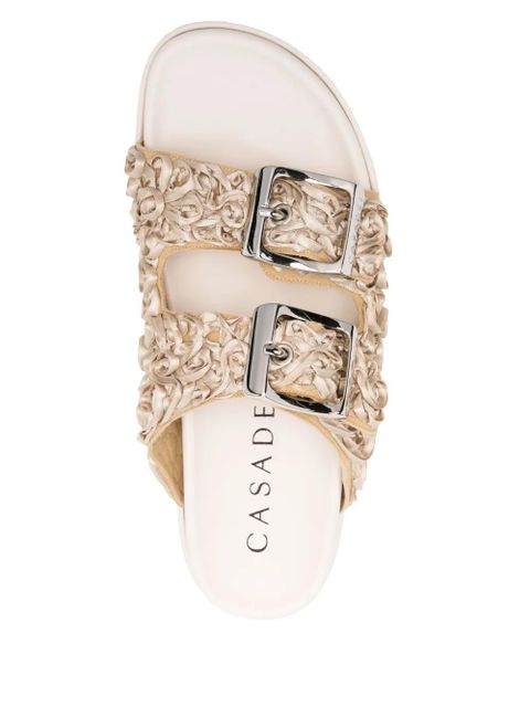 Casadei double-buckle sandals - Neutrals