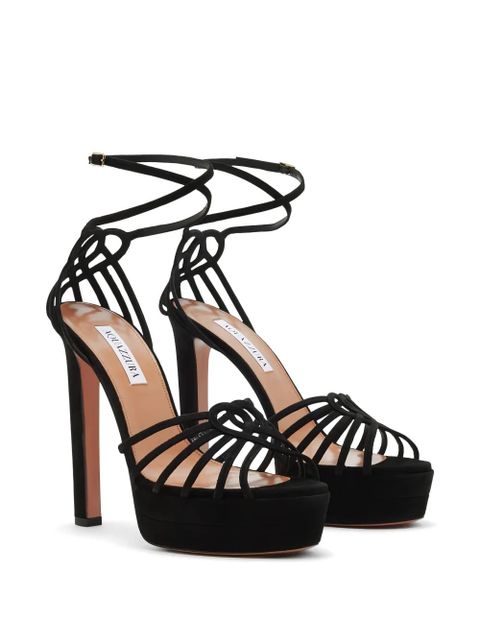 Aquazzura Sweetheart platform sandals - Black - zdjęcie produktu nr 2