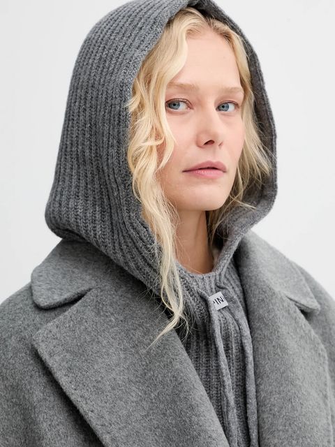 Pinko kominiarka wełniana kolor szary 104494 A2Z1 - zdjęcie produktu nr 1