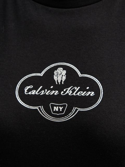 Calvin Klein Jeans t-shirt bawełniany damski kolor czarny LV047E811G