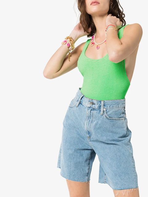 Reina Olga Ruby crinkle swimsuit - Green - zdjęcie produktu nr 2