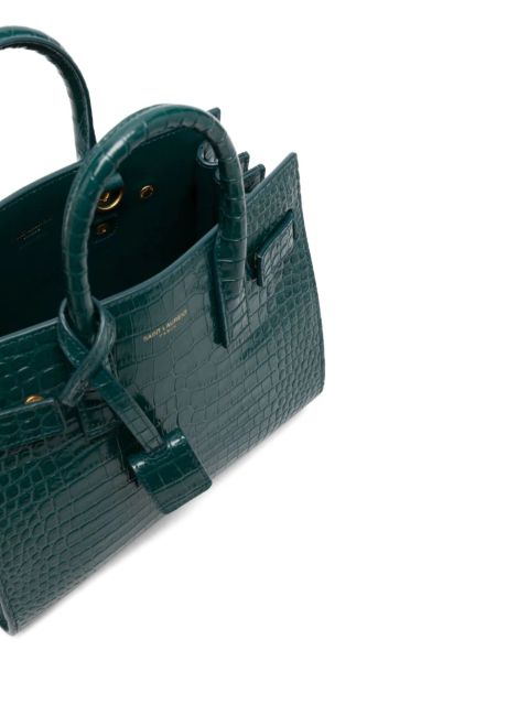 Saint Laurent nano Sac de Jour tote bag - Green